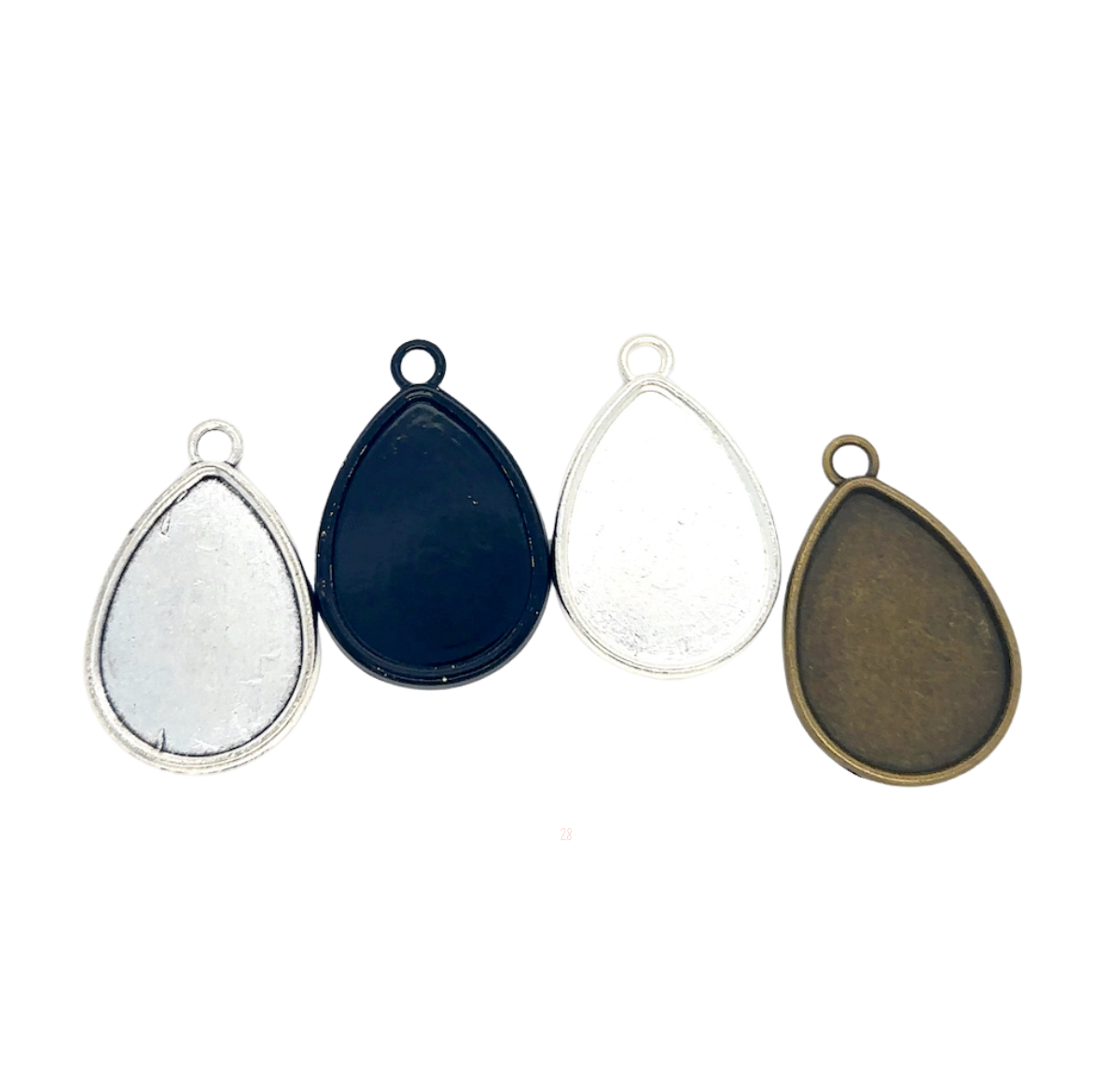 18x25mm Teardrop Shaped Earring Pendant Setting