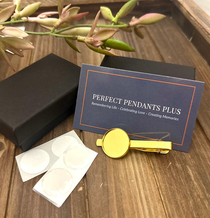 DIY KIT Tie Clips for Wedding Party & Groom - Perfect Pendants Plus