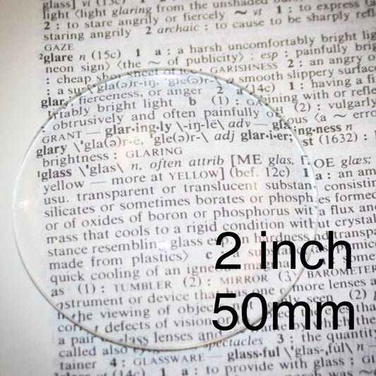 50mm Round 2 Inch Round Extra Large Glass Cabochons - Perfect Pendants Plus