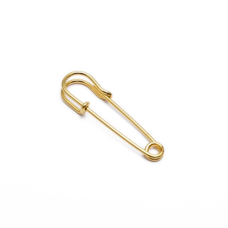 Boutonniere Safety Pin for photo charms 1.5 inches black, rose gold, - Perfect Pendants Plus