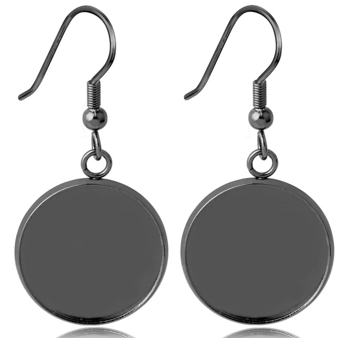 20mm Round Earrings Kits, Glass and Wires - Perfect Pendants Plus
