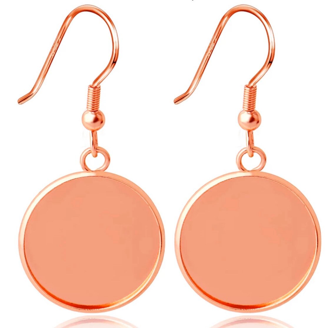 20mm Round Earrings Kits, Glass and Wires - Perfect Pendants Plus