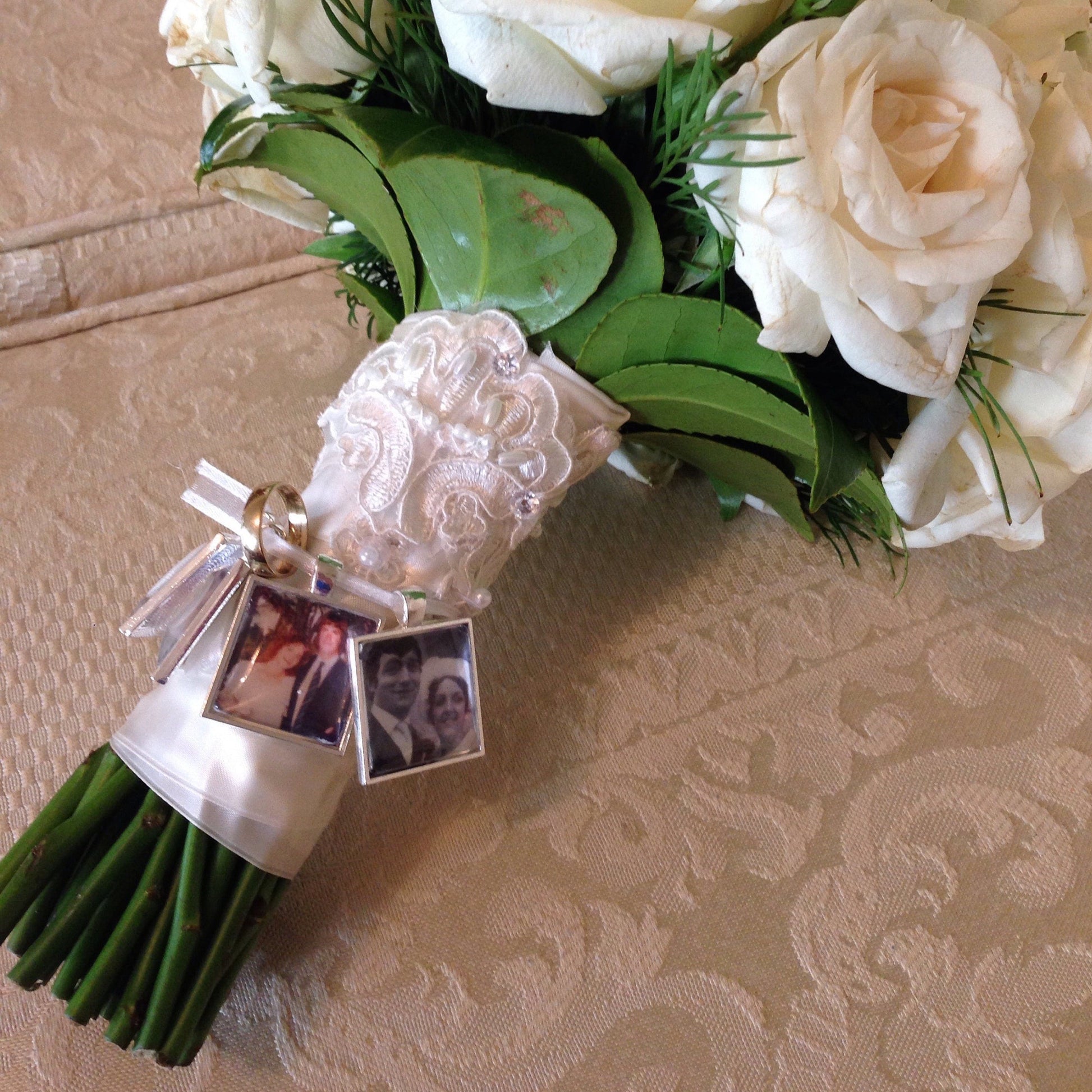 Photo Memory Charms Wedding for Bouquet 20mm Square