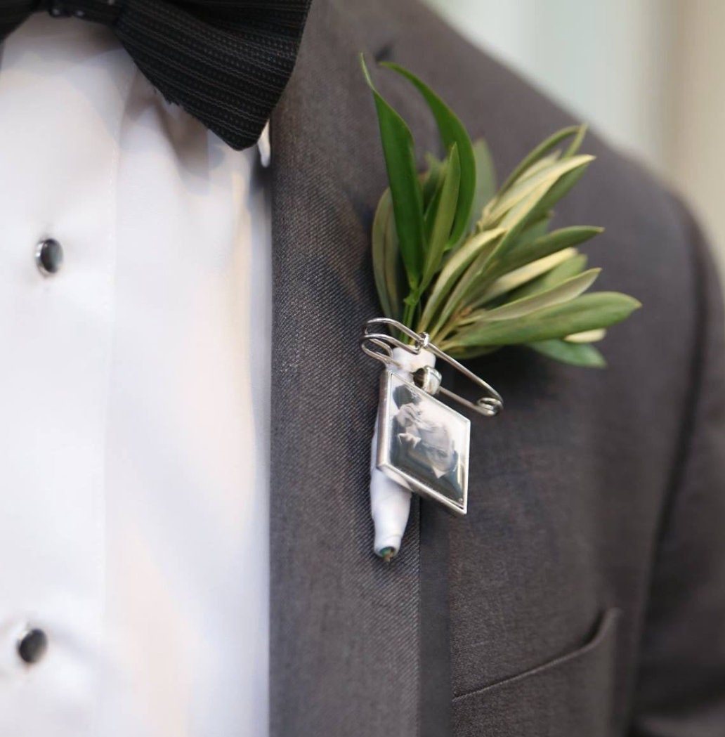 Photo Memory Charms Wedding for Bouquet 20mm Square