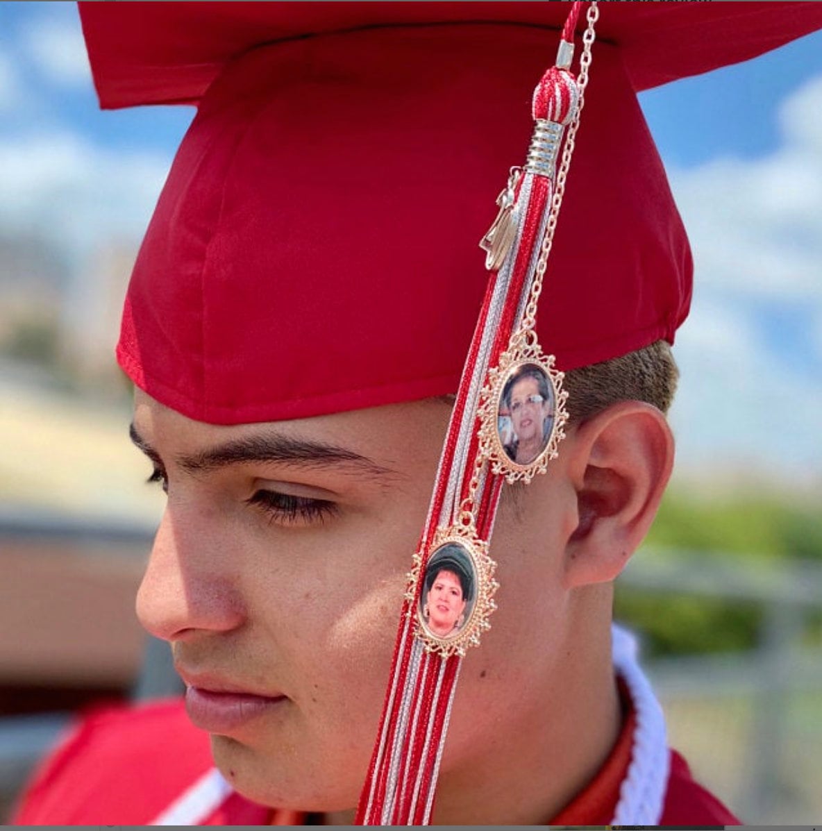 Personalized Photo Tassel Charm Graduation - Perfect Pendants Plus