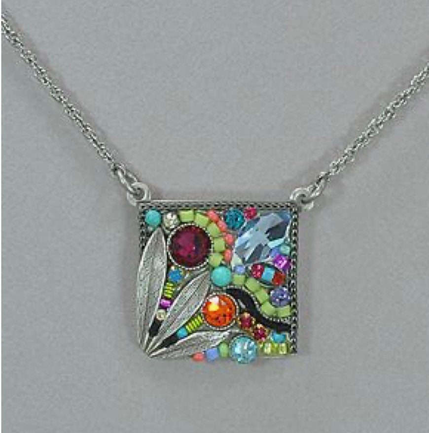 45mm Connector Extra Large Deep Square Blank Pendant - Perfect Pendants Plus