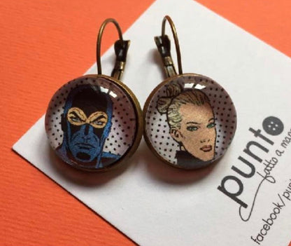 6 DIY Earring making kits - 18 mm silver or bronze Lead and Nickel free - Perfect Pendants Plus