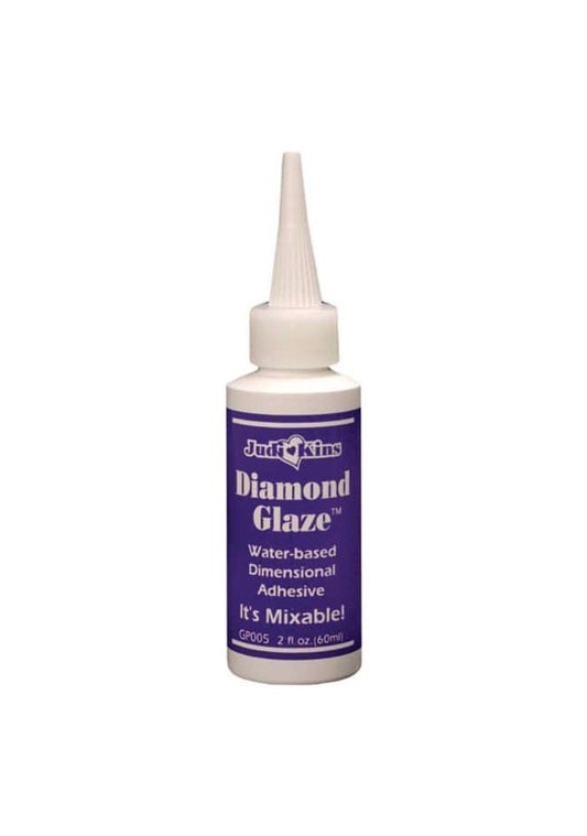 Diamond Glaze Judi Kins Clear Adhesive 2oz (Great for Photo Jewelry) - Perfect Pendants Plus