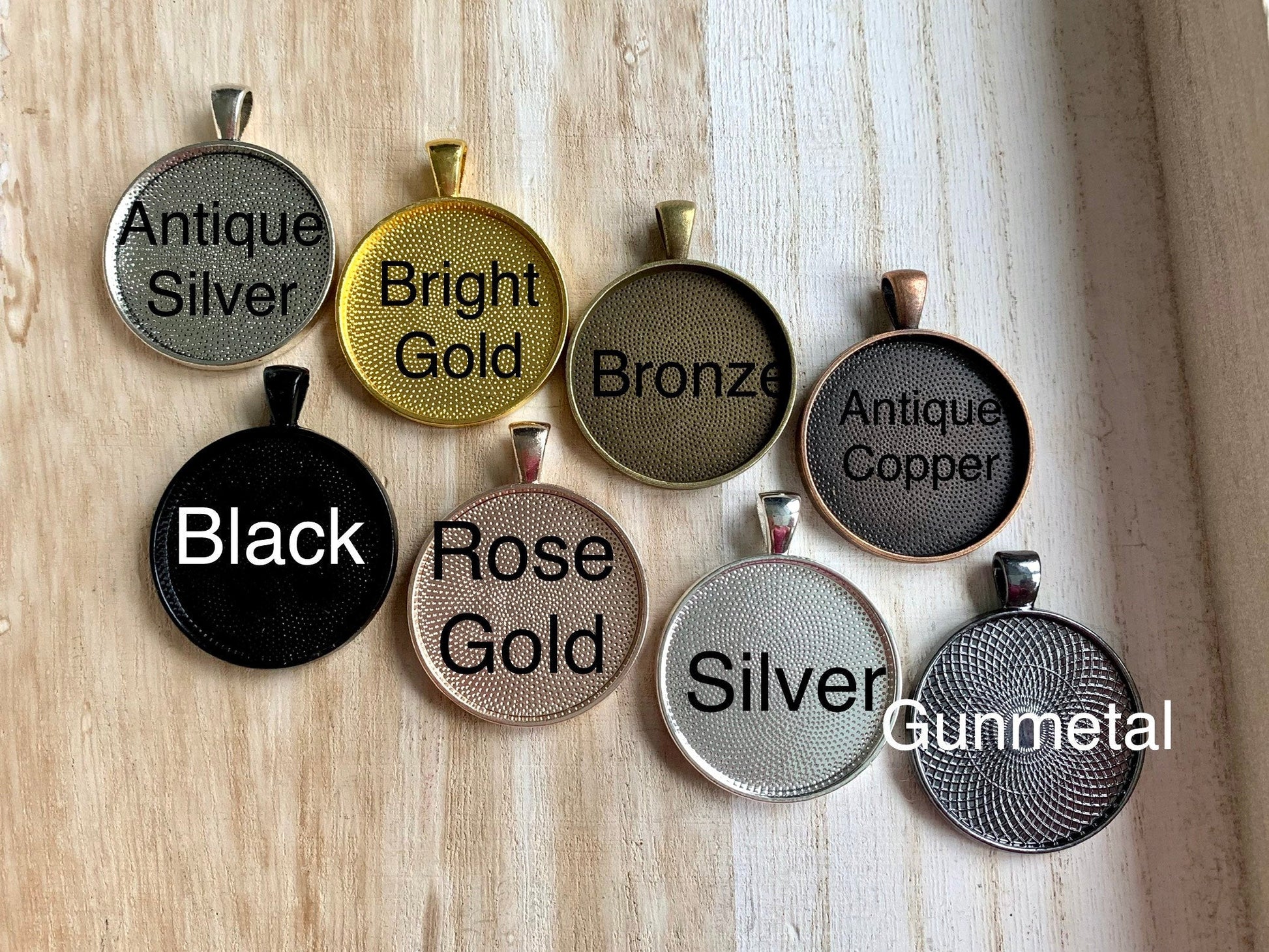 38mm LARGE Round Blank Pendant Trays - Perfect Pendants Plus