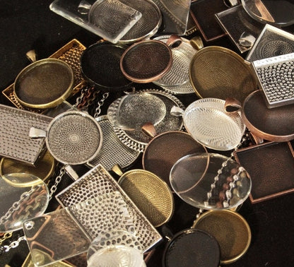 Complete 45-Piece DIY Necklace Sampler Pendant Kit - Perfect Pendants Plus