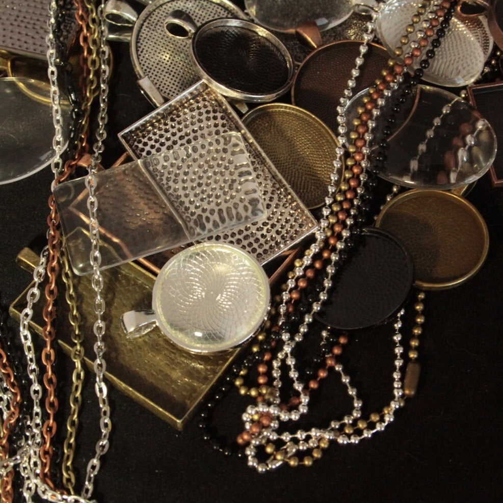 Complete 45-Piece DIY Necklace Sampler Pendant Kit - Perfect Pendants Plus