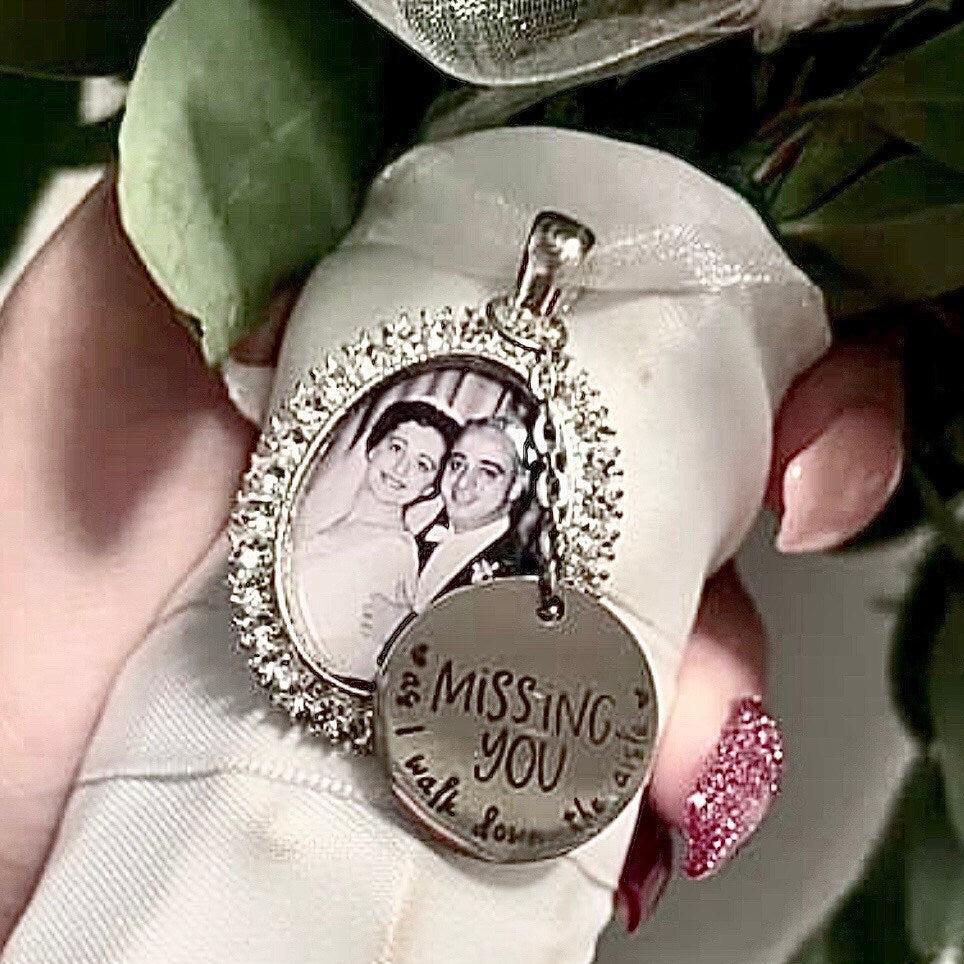 Wedding Bouquet Charms for Brides Bouquet to Walk Down the Aisle - Perfect Pendants Plus