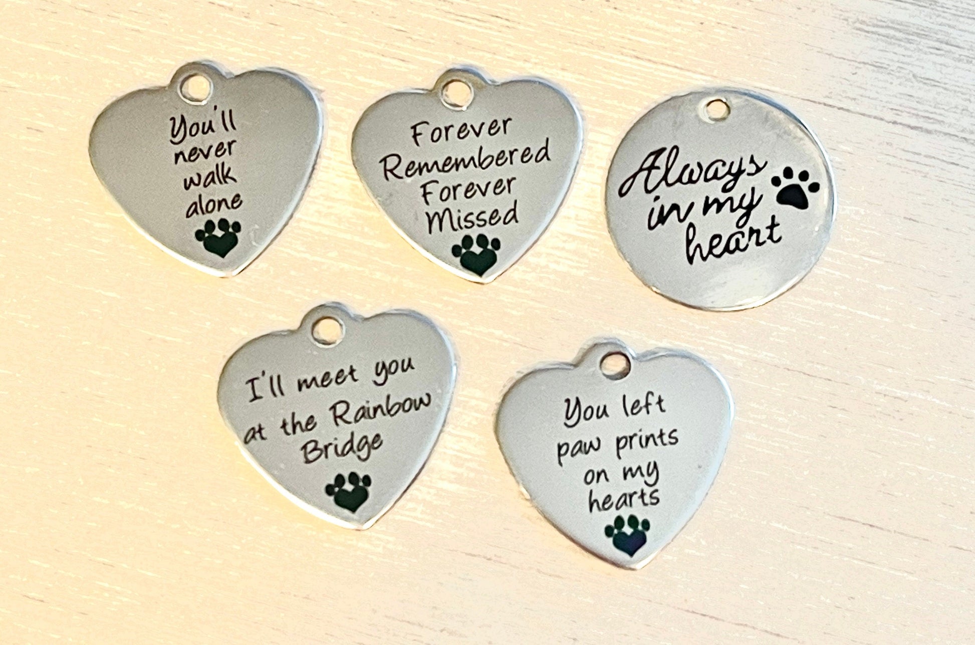 Pet Memorial Gift Photo Charm for Wedding Bouquets - Perfect Pendants Plus