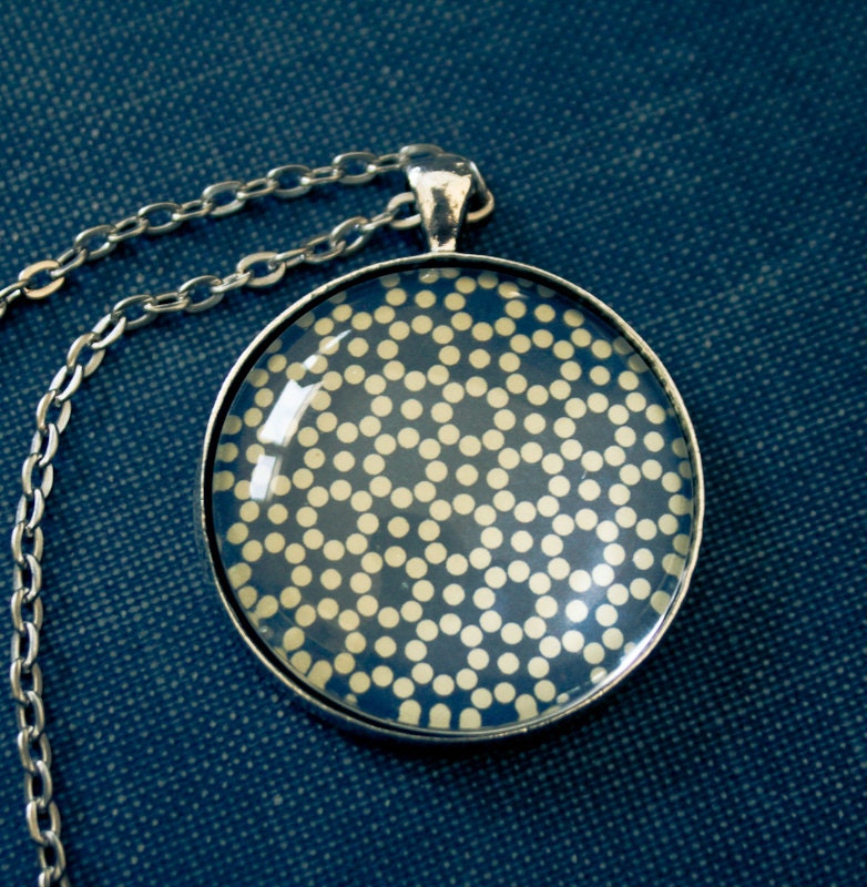 KITS 38mm Extra Large Round pendant, glass & necklaces