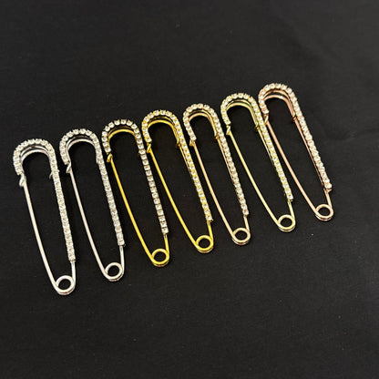 Rhinestone Pin Safety Brooch - Perfect Pendants Plus