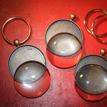9 Piece Kit 38mm Round Keychains - Perfect Pendants Plus