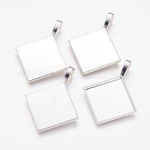 12 25mm Diamond Shaped Pendant Setting 1 inch - Perfect Pendants Plus
