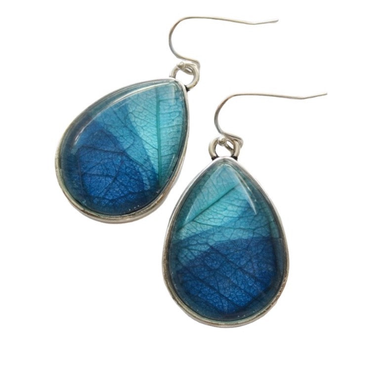 18x25mm Teardrop Earring Making Kit, Glass & Wires - Perfect Pendants Plus
