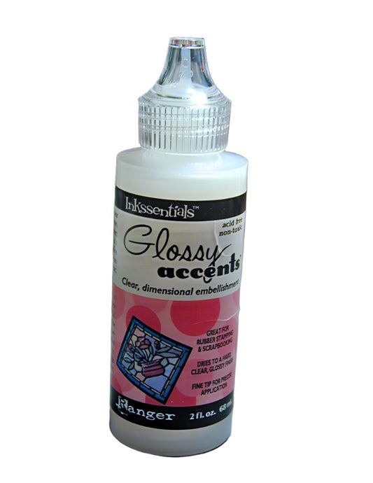 Glossy Accents Hewelry Liquid Glue 2oz (For Jewelry Making) and Altered Art - Perfect Pendants Plus