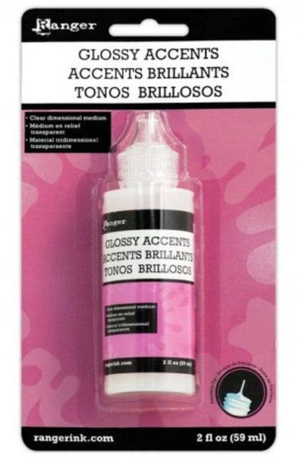 Glossy Accents Hewelry Liquid Glue 2oz (For Jewelry Making) and Altered Art - Perfect Pendants Plus