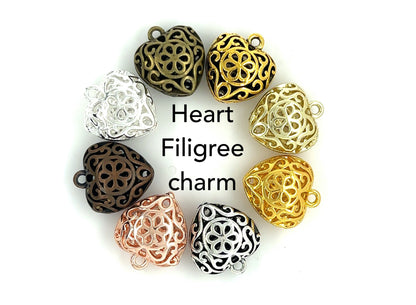 Heart charm Add ons for custom photo memorial charm Wedding, Graduation In memory Jewelry for bride - Perfect Pendants Plus