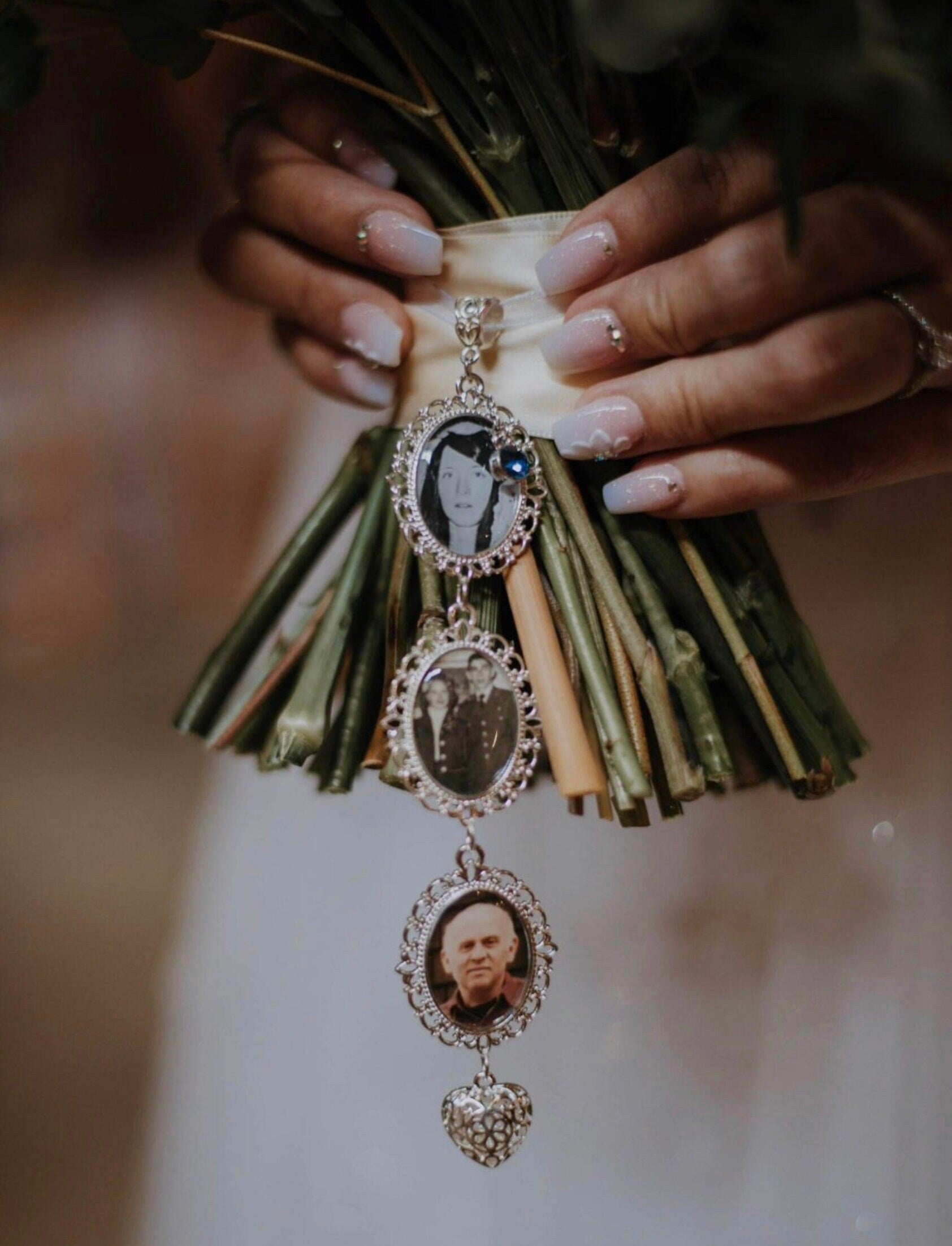Heart charm Add ons for custom photo memorial charm Wedding, Graduation In memory Jewelry for bride - Perfect Pendants Plus