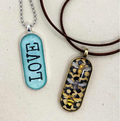 45x18mm Large Oval Necklace Blank Pendant Setting - Perfect Pendants Plus