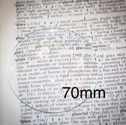 70mm or 80mm Round Extra large Glass 3 inches - Perfect Pendants Plus
