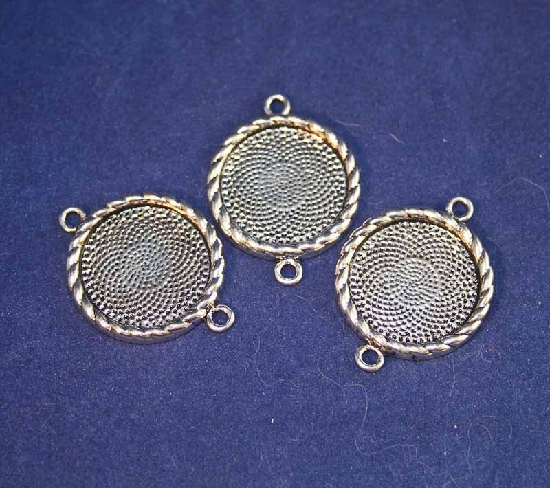12 - 20mm Round Connectors - Bracelet, Necklace, Bouquet Charms - Perfect Pendants Plus