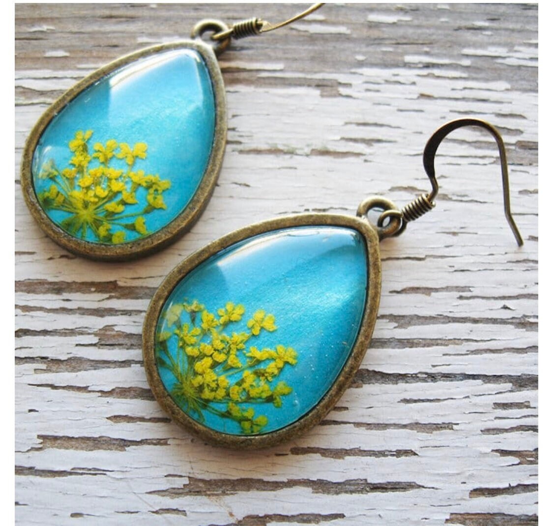 18x25mm Teardrop Earring Making Kit, Glass & Wires - Perfect Pendants Plus