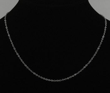 Dainty Chain Necklace 18 inch Fine Rolo - Perfect Pendants Plus