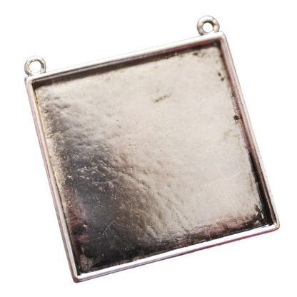 45mm Connector Extra Large Deep Square Blank Pendant - Perfect Pendants Plus