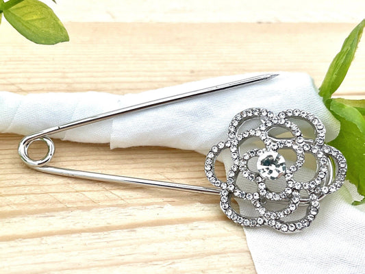 Rhinestone Pin Floral for Wedding Bouquet - Perfect Pendants Plus